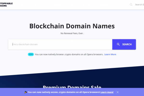 Unstoppable Domains is the place to buy and sell your blockchain domains. Make sure you are early!