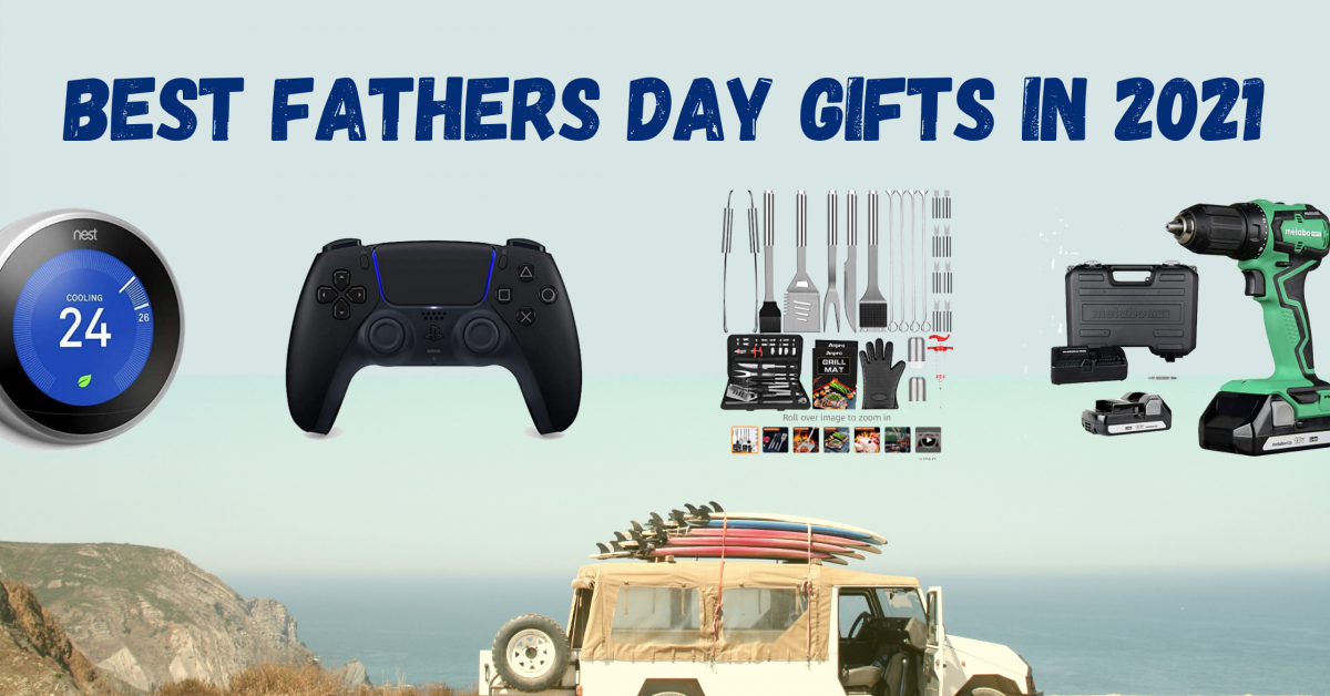 The best Fathers Day Gift Idea with off road jeep with surfboards on top looking out against the ocean, parked in a sandy lot.