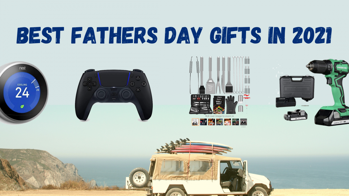 The best Fathers Day Gift Idea with off road jeep with surfboards on top looking out against the ocean, parked in a sandy lot.