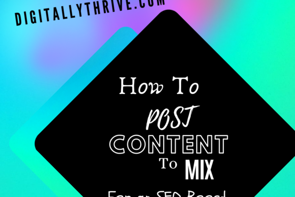 How to post content on the social bookmarking site Mix, which used to be called StumbleUpon