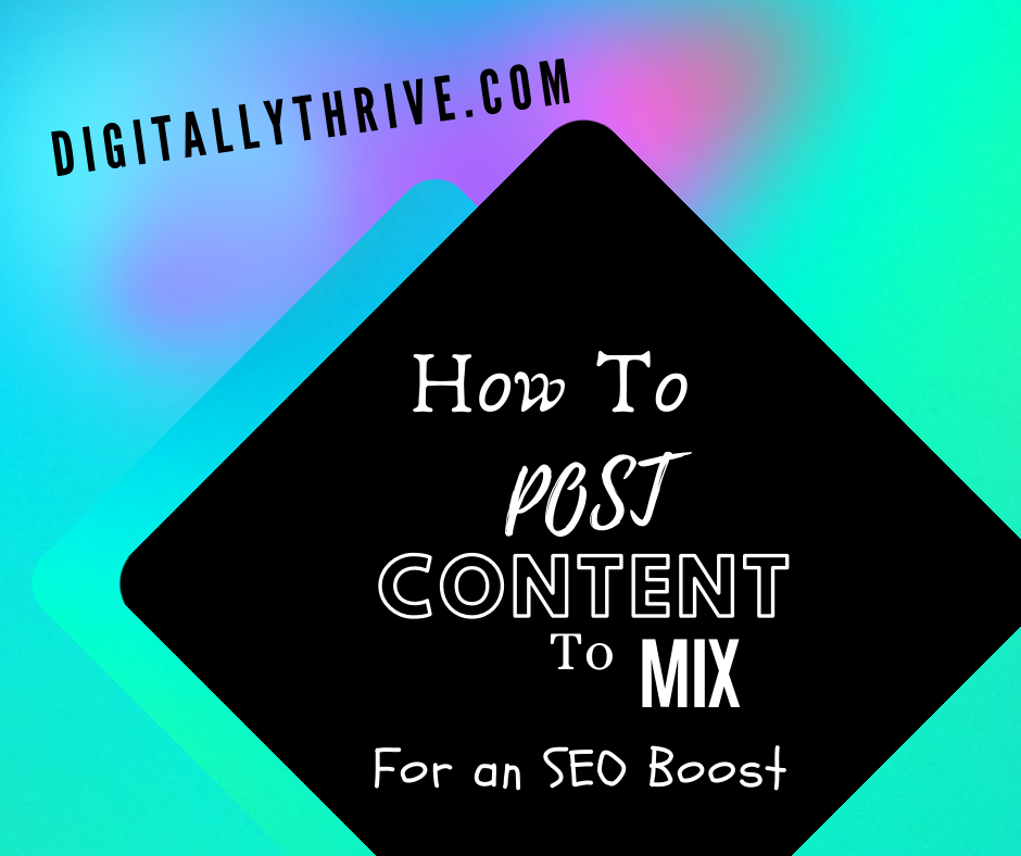 How to post content on the social bookmarking site Mix, which used to be called StumbleUpon