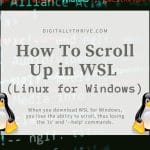 How to troubleshoot common errors in WSL, how to fix the broken scroll feature in WSL on Windows.